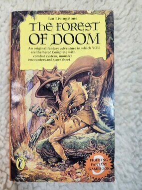 Ian Livingstone The Forest of Doom Puffin Fighting Fantasy Gamebook PB 1983